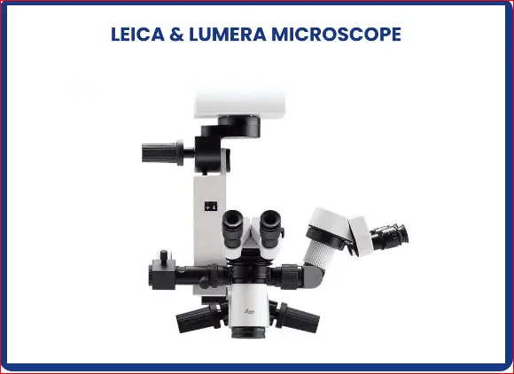 Leica surgical microscope used for cataract surgery