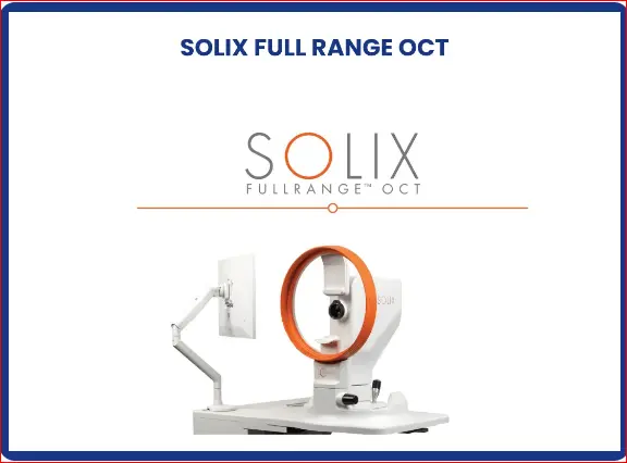 SOLIX Full Range OCT scanner used to check retinal health before cataract surgery